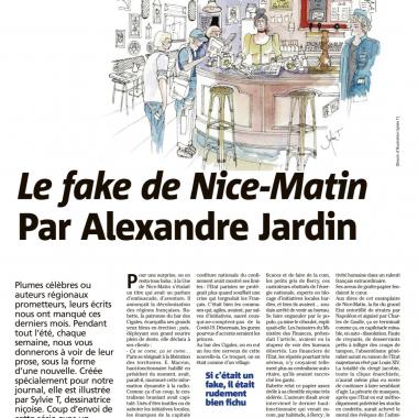 Illustrations from the News on the Nice-Matin newspaper